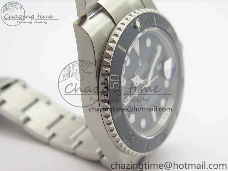 116610 Best 1:1 Edition Submariner 904L Bracelet Case SS Black SA3135 GMF And LN Ceramic 0111